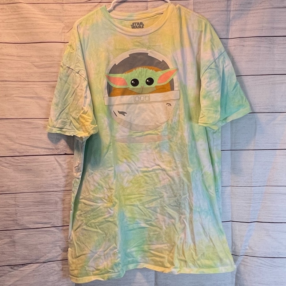 Star Wars Baby Yoda tie dye tee - Picture 4 of 5